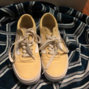 VANS Old Skool Yellow & True White Womens Shoes